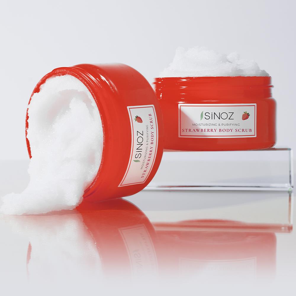 Sinoz Çilekli Arındırıcı ve Nemlendirici Vücut Peelingi 300 gr