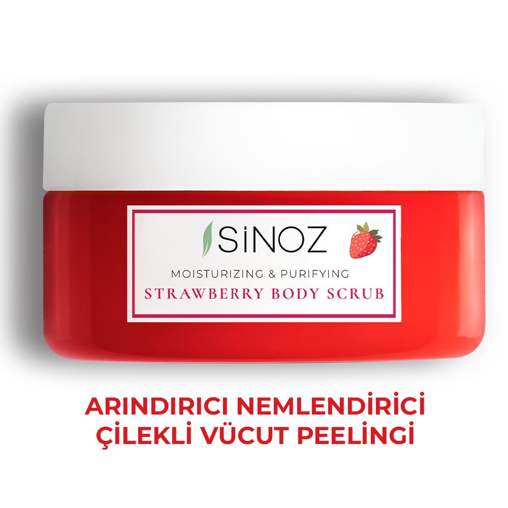 Sinoz Çilekli Arındırıcı ve Nemlendirici Vücut Peelingi 300 gr