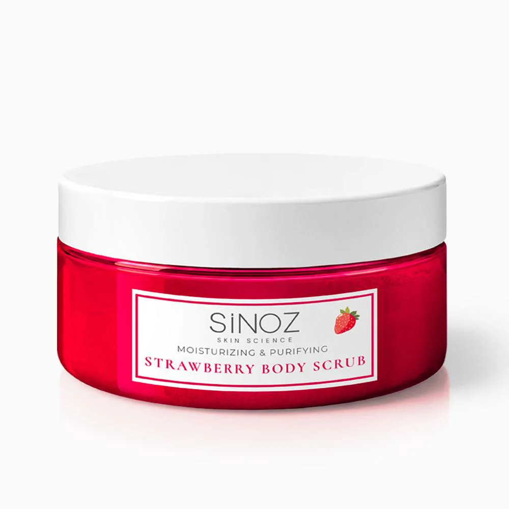 Sinoz Body Scrub Besleyici Arındırıcı Nemlendirici Çilekli Vücut Peelingi 300 gr