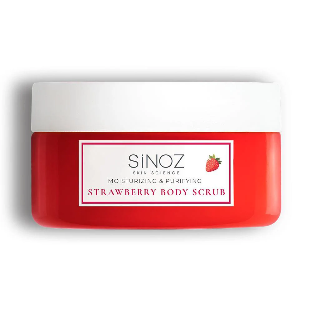Sinoz Body Scrub Besleyici Arındırıcı Nemlendirici Çilekli Vücut Peelingi 300 gr