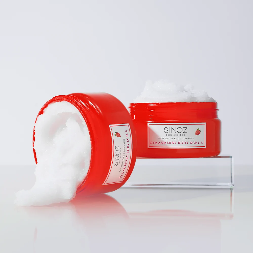 Sinoz Body Scrub Besleyici Arındırıcı Nemlendirici Çilekli Vücut Peelingi 300 gr