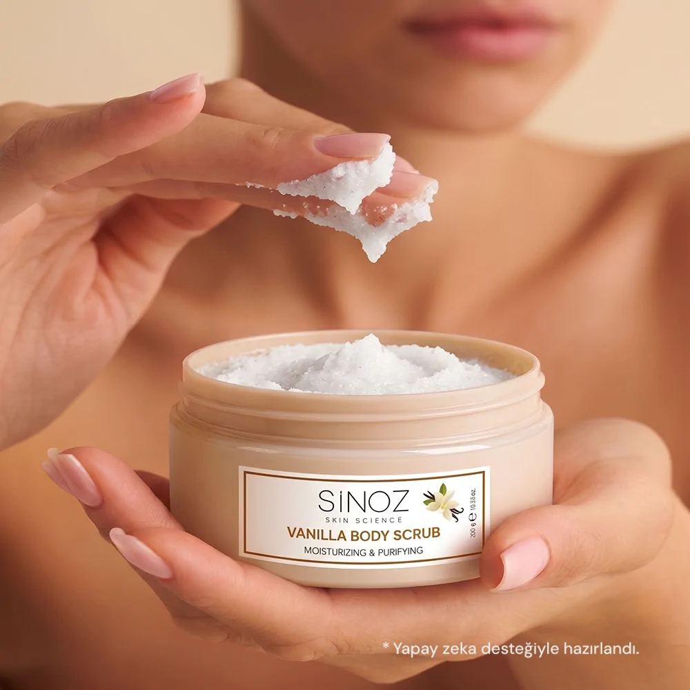 Sinoz Vanilyalı Arındırıcı ve Nemlendirici Vücut Peelingi 300 gr