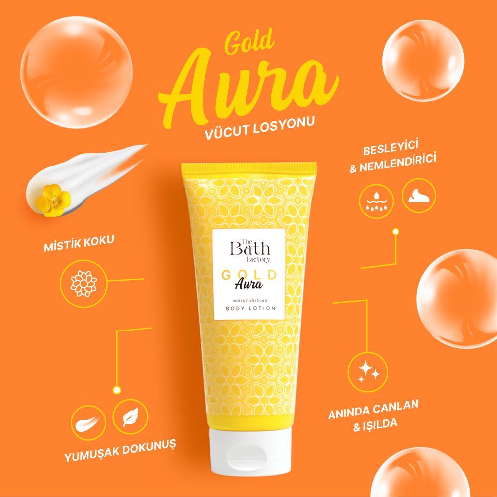 The Bath Factory Gold Aura Vücut Losyonu 200 ml