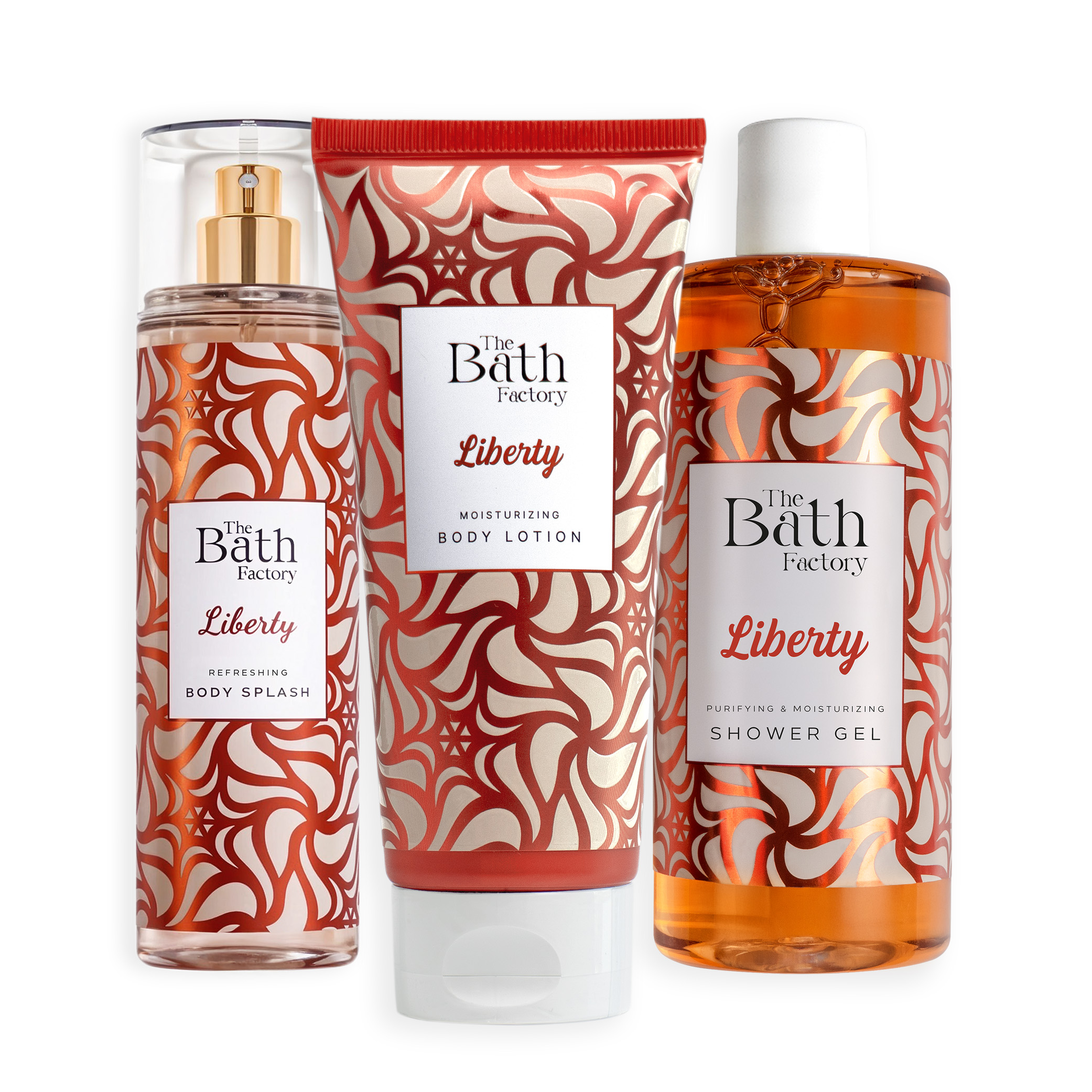 The Bath Factory Liberty Duş Jeli + Liberty Vücut Spreyi + Liberty Vücut Losyonu