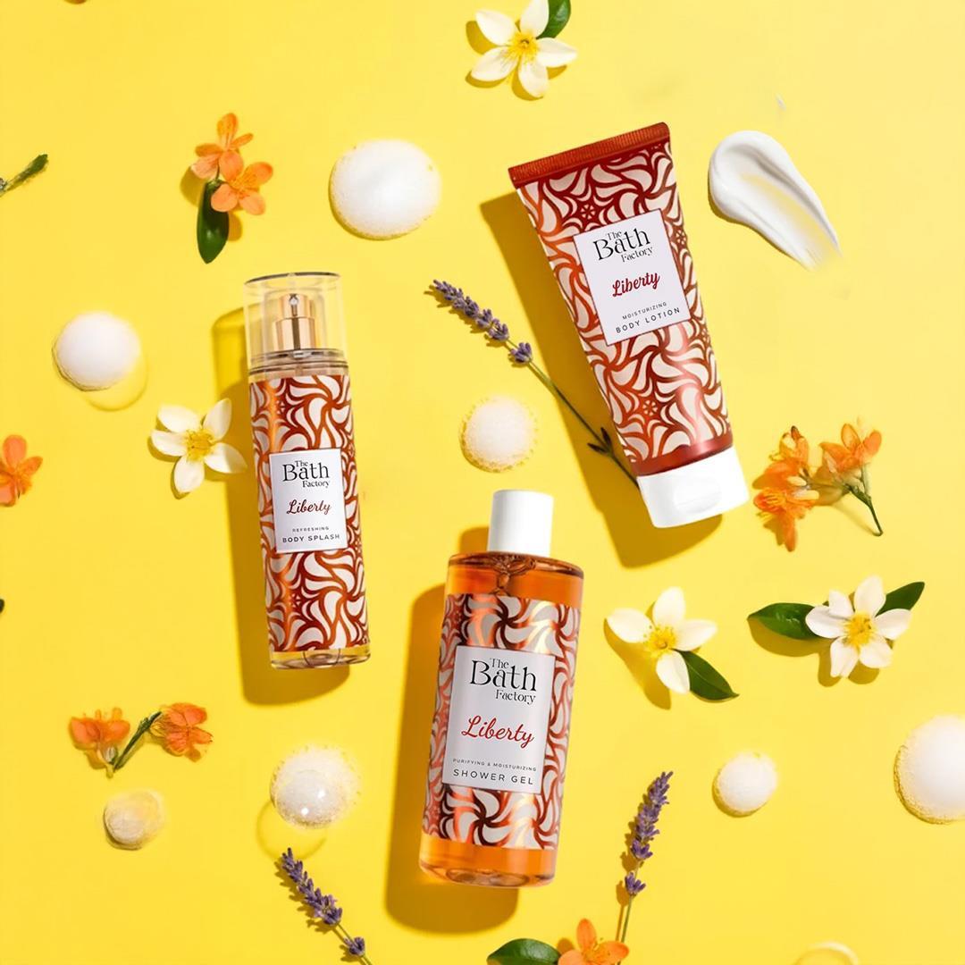 The Bath Factory Liberty Duş Jeli + Liberty Vücut Spreyi + Liberty Vücut Losyonu