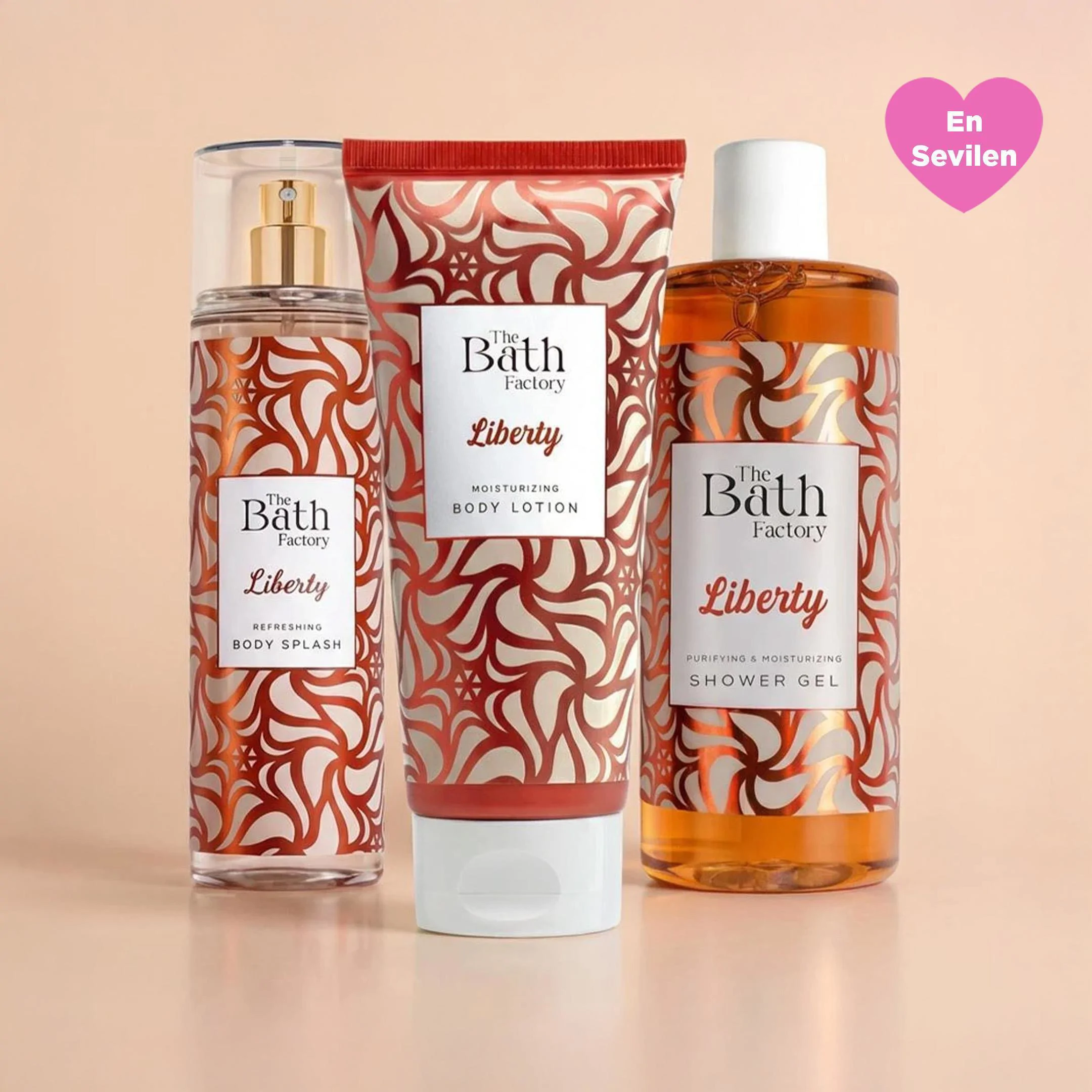 The Bath Factory Liberty Duş Jeli + Vücut Spreyi + Vücut Losyonu