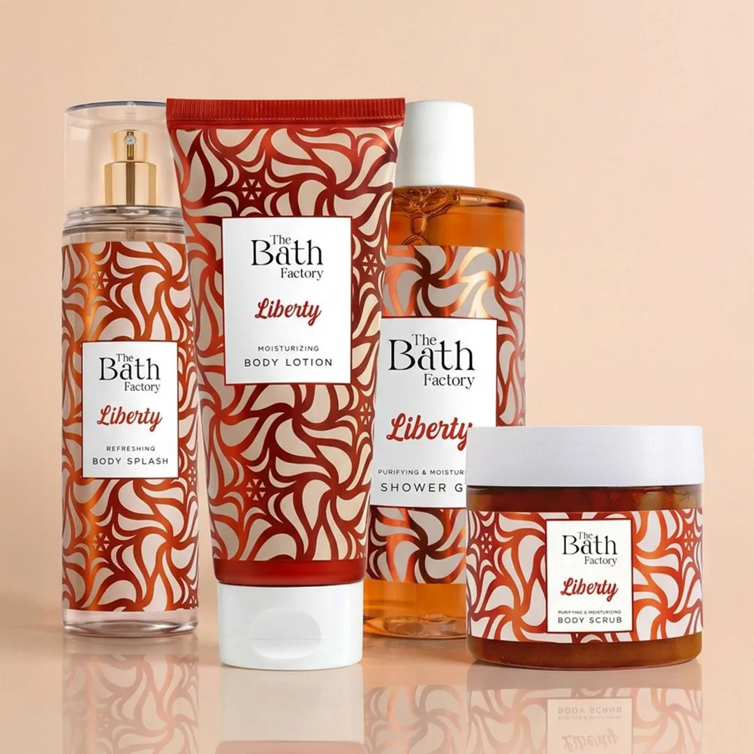 The Bath Factory Liberty Duş Jeli + Vücut Peelingi + Vücut Spreyi + Vücut Losyonu
