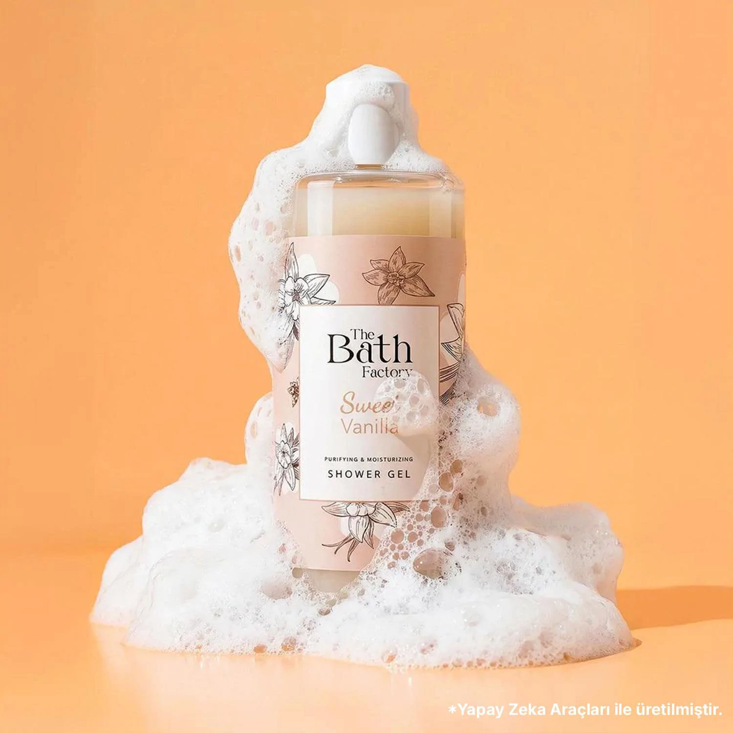 The Bath Factory Sweet Vanilla Duş Jeli + Vücut Peelingi +  Saç ve Vücut Spreyi + Vücut Losyonu