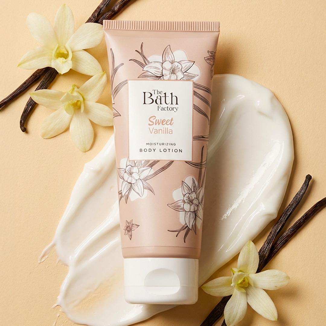 The Bath Factory Sweet Vanilla Duş Jeli + Sweet Vanilla Vücut Peelingi + Sweet Vanilla Vücut Spreyi + Sweet Vanilla Vücut Losyonu