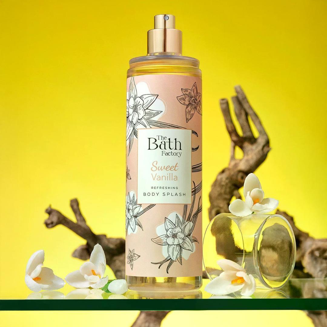 The Bath Factory Sweet Vanilla Duş Jeli + Sweet Vanilla Vücut Peelingi + Sweet Vanilla Vücut Spreyi + Sweet Vanilla Vücut Losyonu