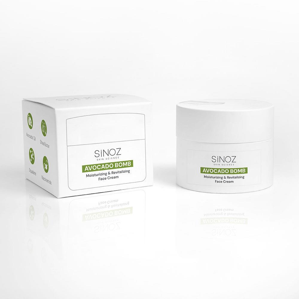 Sinoz Avokado Bomb Canlandırıcı Nemlendirici Yüz Bakım Kremi 50 Ml