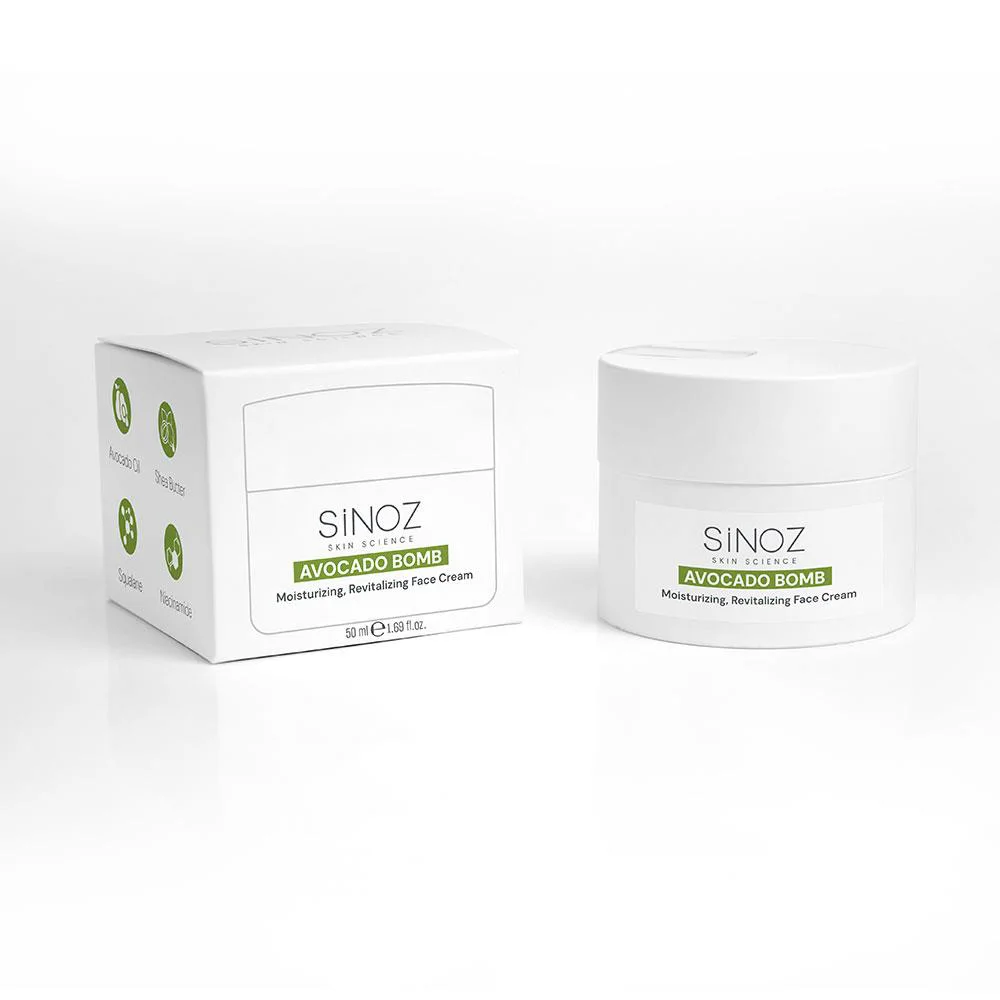 Sinoz Avokado Bomb Nemlendirici Canlandırıcı Yüz Bakım Kremi 50 Ml