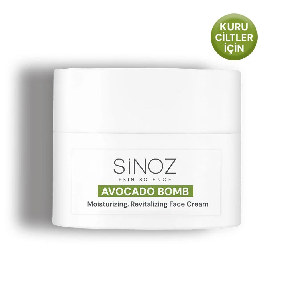 Sinoz Avokado Bomb Nemlendirici Canlandırıcı Yüz Bakım Kremi 50 ml