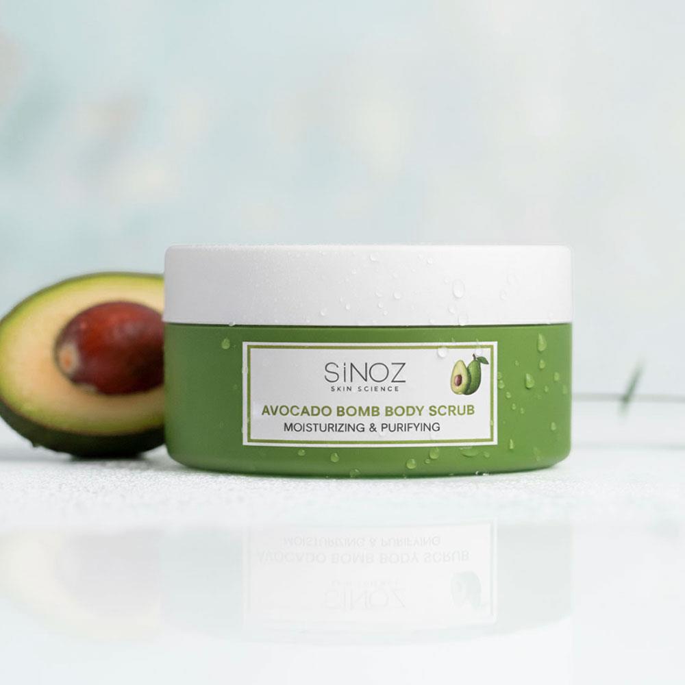 Sinoz Avokado Bomb Nemlendirici ve Arındırıcı Vücut Peelingi 300 Gr