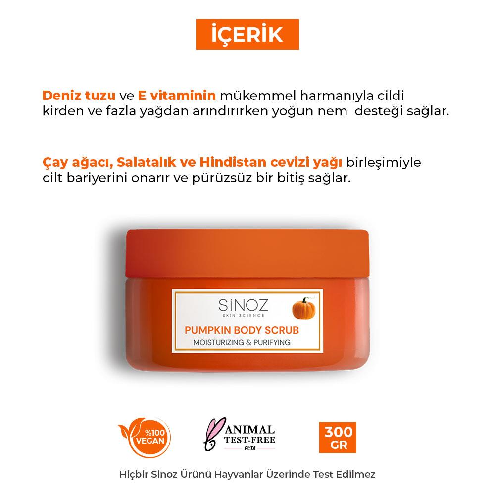 Sinoz Nemlendirici ve Arındırıcı Balkabağı Vücut Peelingi 300 gr