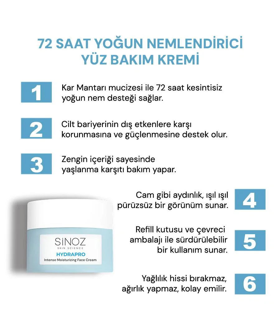 Sinoz Hydrapro Temizleyici ve Nemlendirici 2'li Bakım Seti