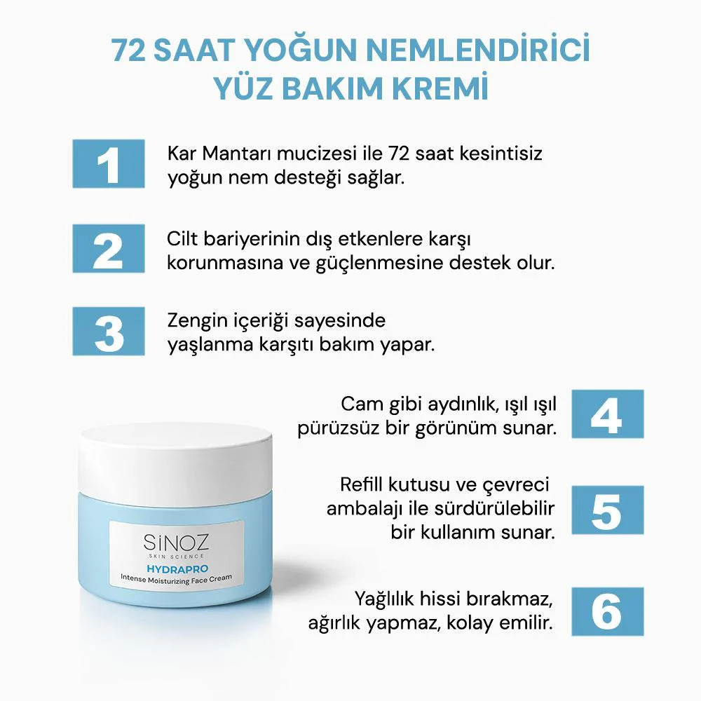 Sinoz Hydrapro Temizleyici ve Nemlendirici 2’li Bakım Seti