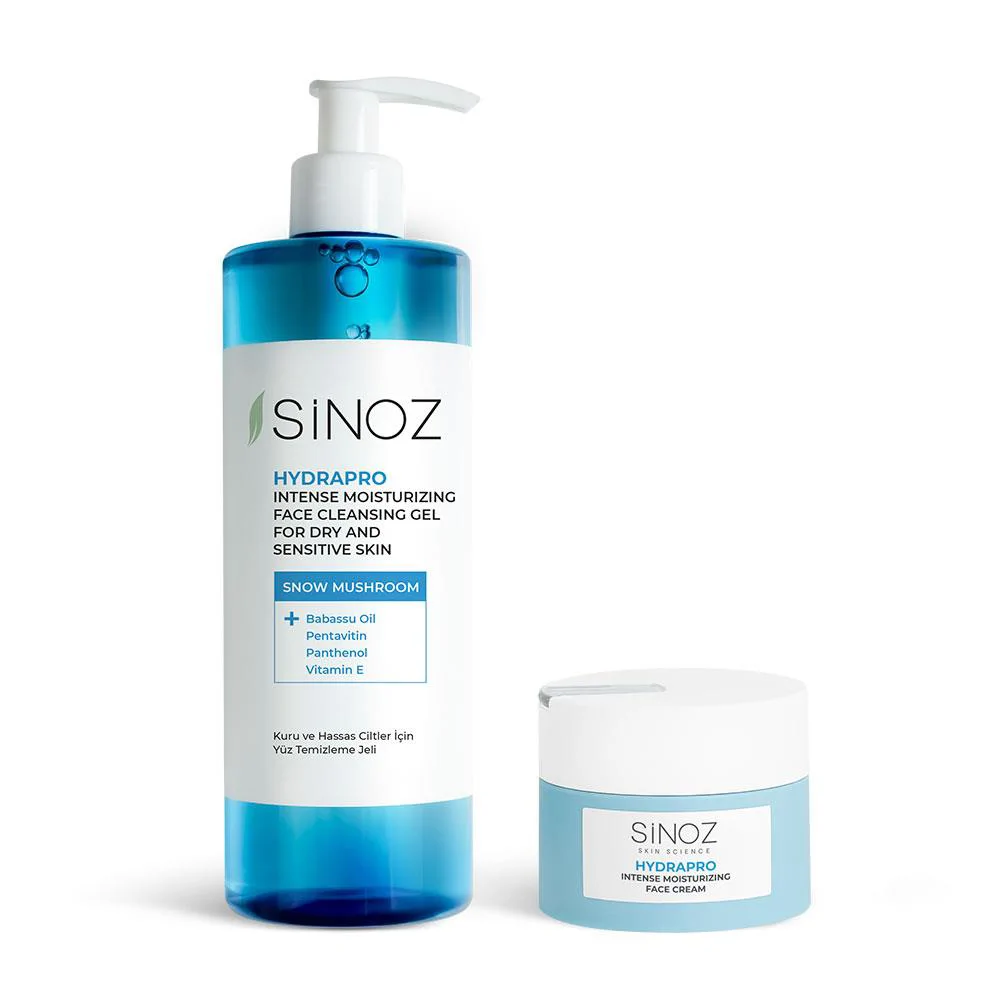 Sinoz Hydrapro Temizleyici ve Nemlendirici 2’li Bakım Seti