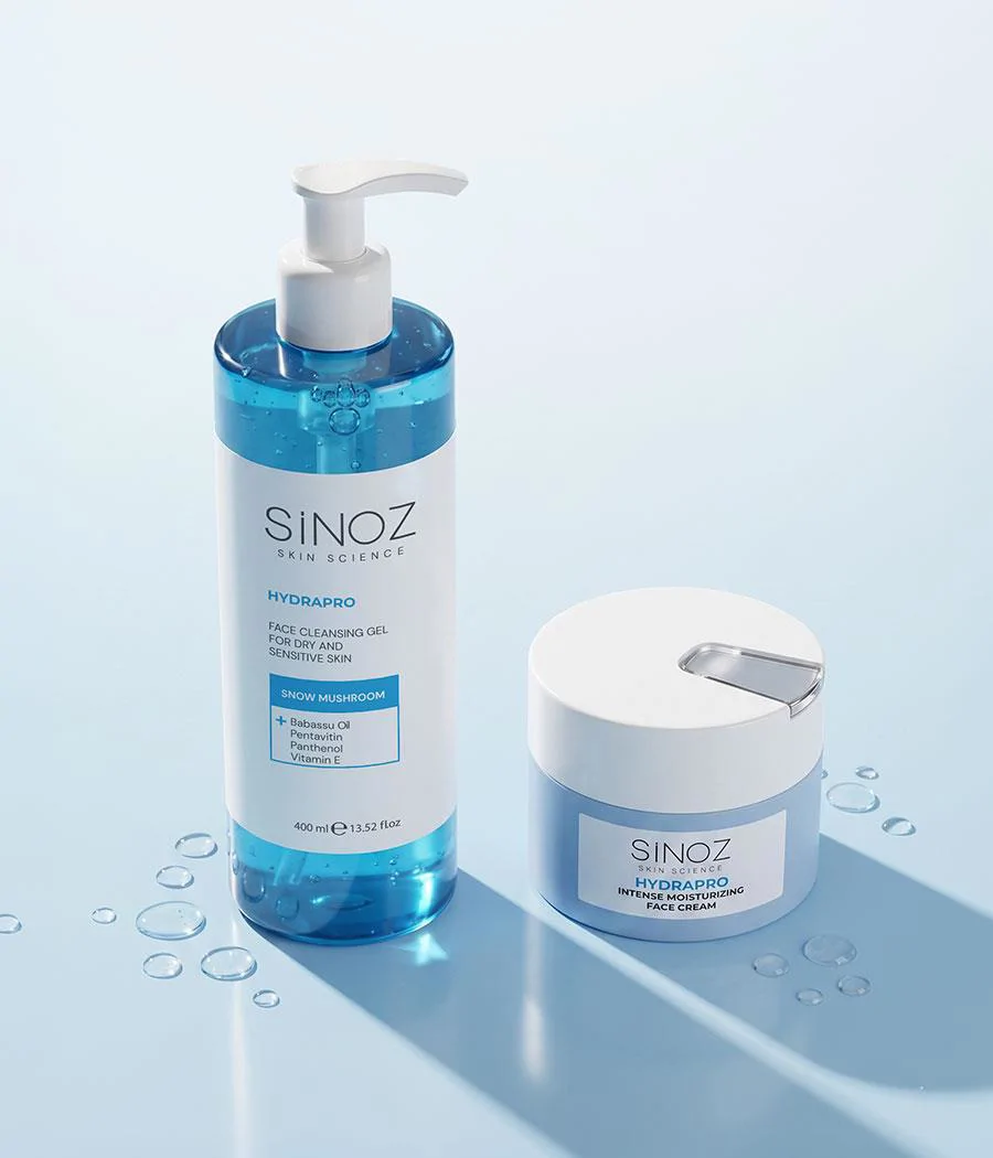Sinoz Hydrapro Temizleyici ve Nemlendirici 2'li Bakım Seti