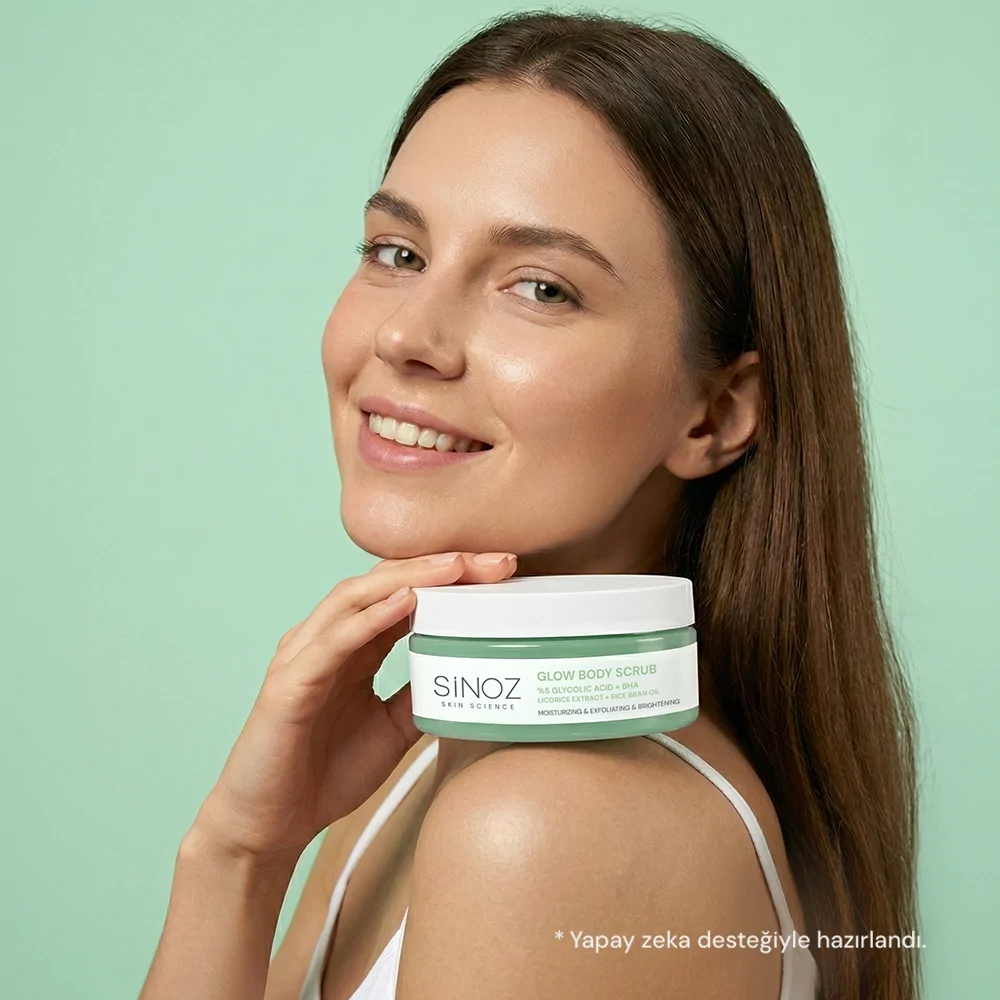 Sinoz Nemlendirici Arındırıcı ve Aydınlatıcı Glow Vücut Peelingi %5 Glikolik Asit 200 gr