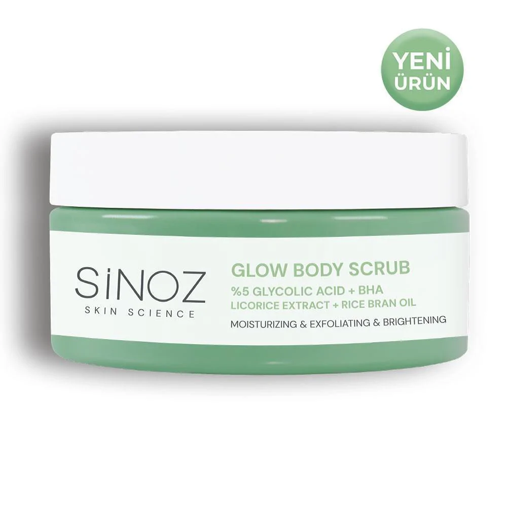 Sinoz Nemlendirici Arındırıcı ve Aydınlatıcı Glow Vücut Peelingi %5 Glikolik Asit 200 gr