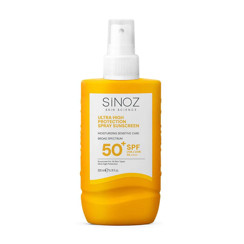 Sinoz Spf 50+ Ultra Yüksek Koruyucu Vücut Güneş Kremi Sprey -  Nemlendirici Hassas Bakım 200 ml