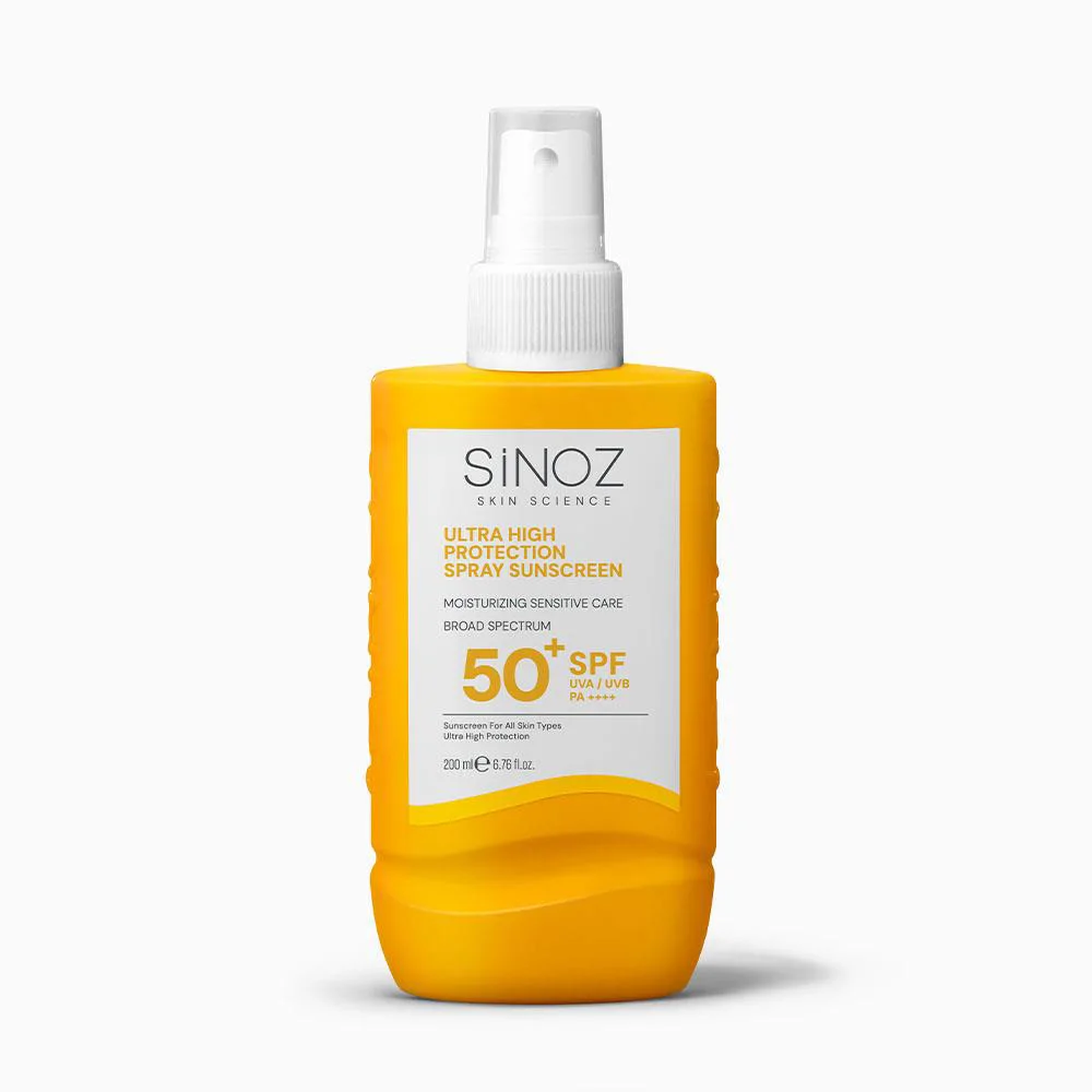 Sinoz Spf 50+ Ultra Yüksek Koruyucu Vücut Güneş Kremi Sprey -  Nemlendirici Hassas Bakım 200 ml