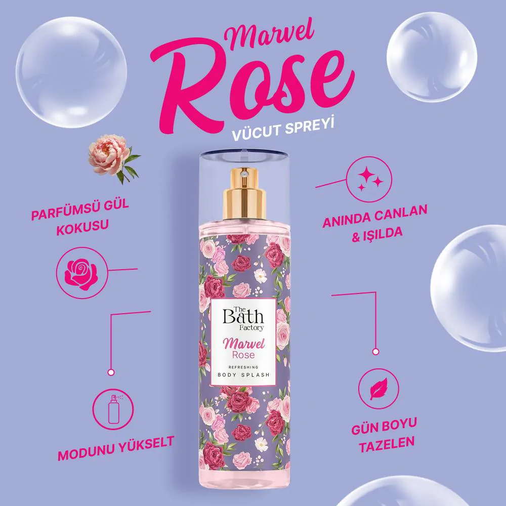 The Bath Factory Marvel Rose Vücut Spreyi 200 ML