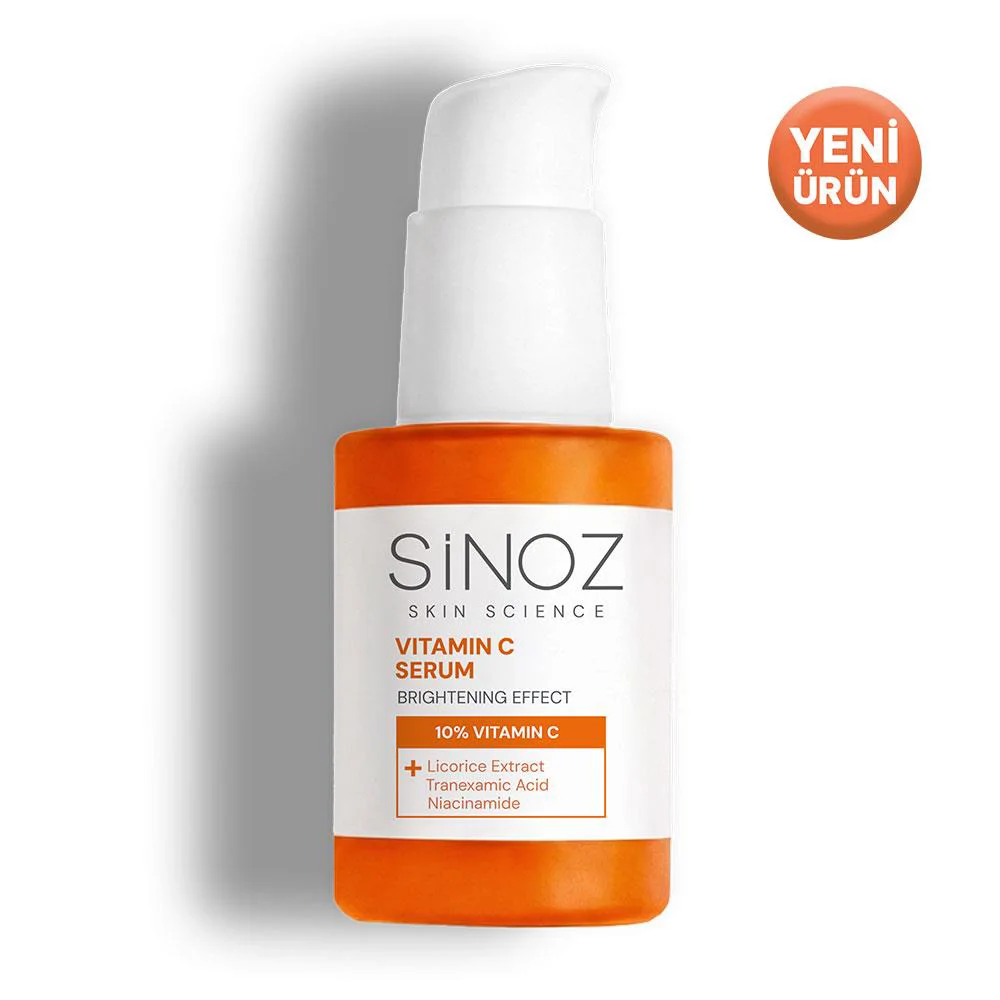 Sinoz Aydınlatıcı Canlandırıcı %10 C Vitamini Yüz Serumu 30 ml