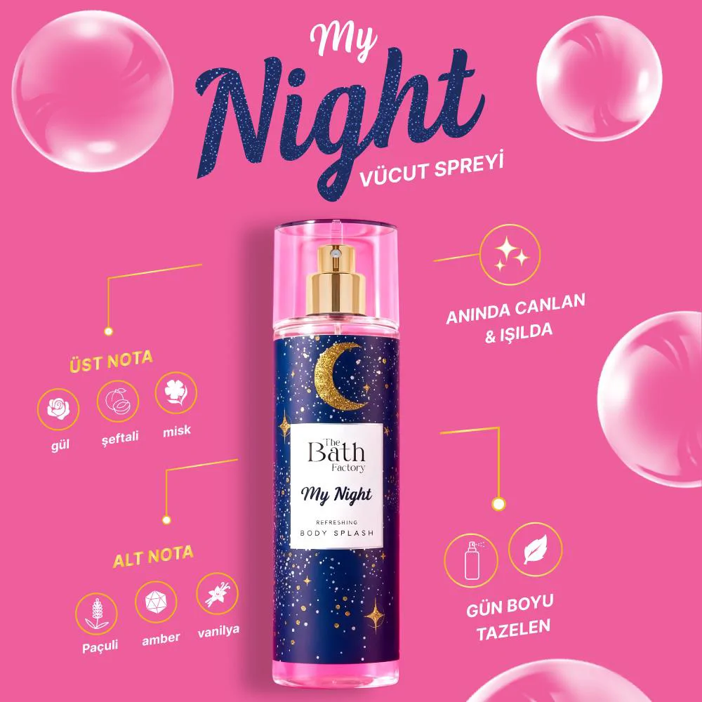 The Bath Factory My Night Vücut Spreyi 200 ml
