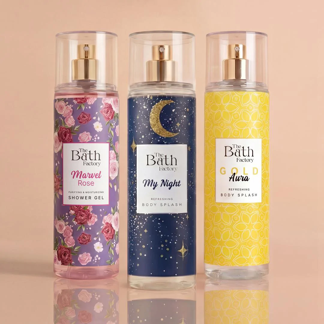The Bath Factory Vücut Spreyi Seti (Marvel - Gold Aura -Mynight) ( 3 X 200 ML)