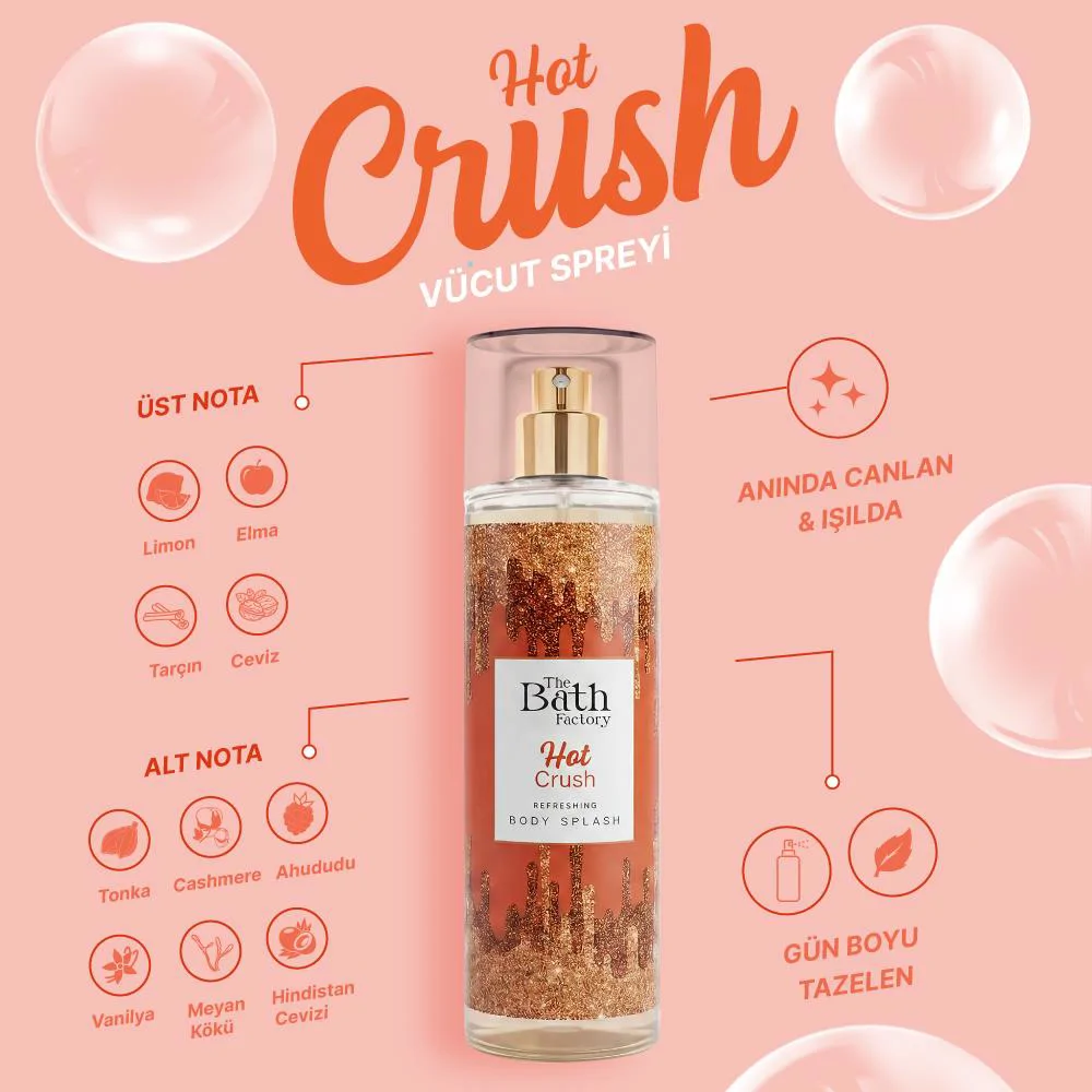 The Bath Factory Hot Crush Vücut Spreyi 200 ml