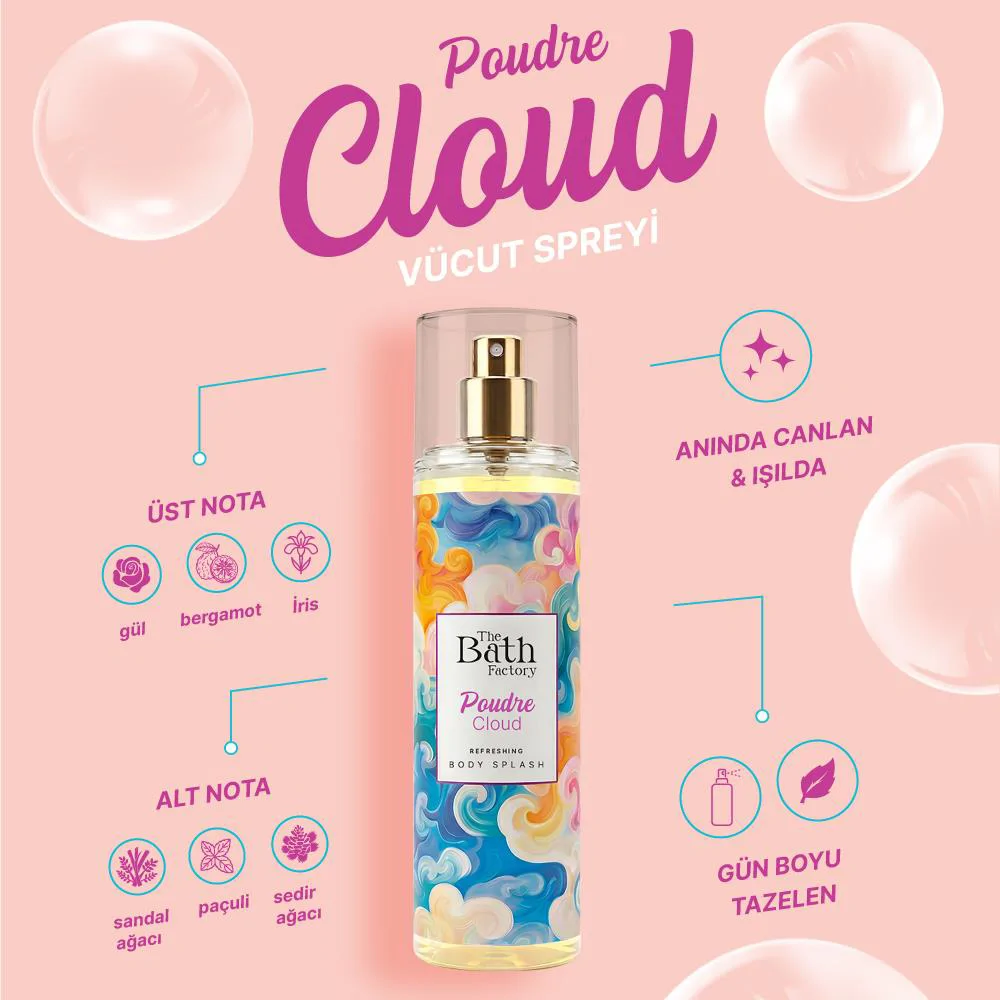 The Bath Factory Poudre Cloud Vücut Spreyi 200 ml