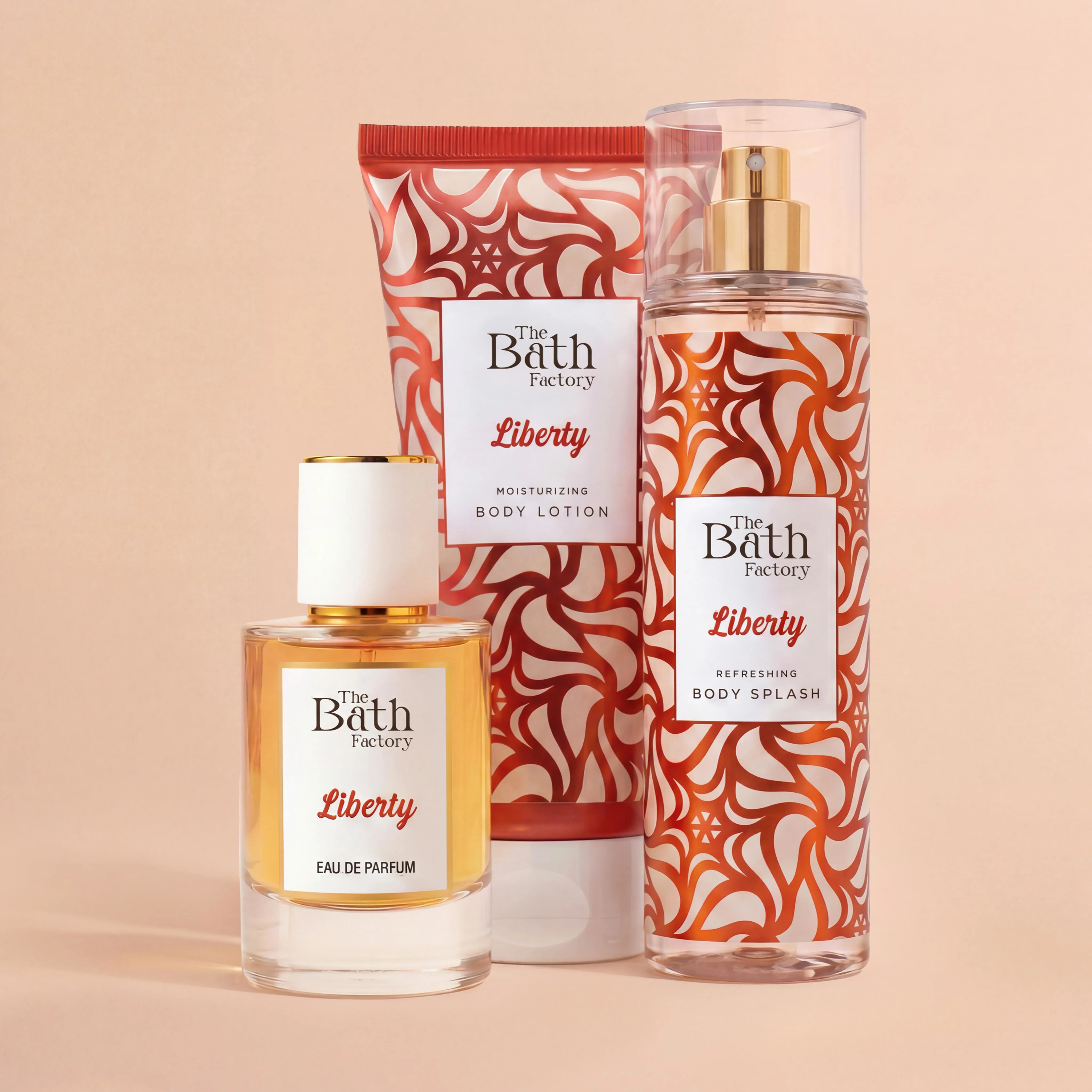 The Bath Factory Liberty Parfüm 50 ml + Liberty Vücut Losyonu 200 ml + Liberty Vücut Spreyi 200 ml