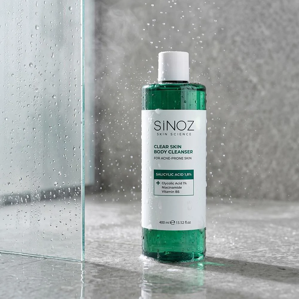 Sinoz Clear Skin Body Cleanser Sivilce Karşıtı Vücut Temizleme Jeli 400 Ml