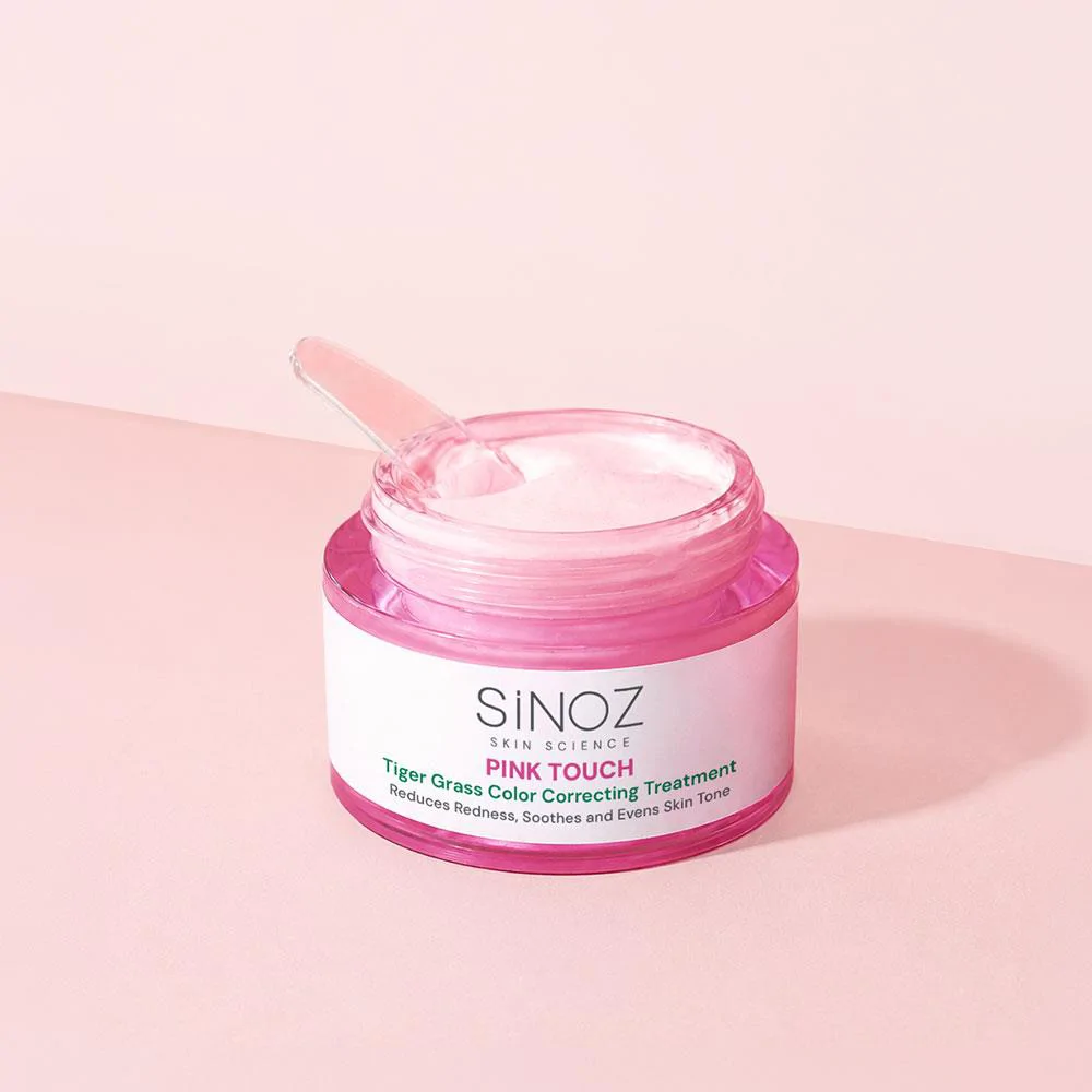 Sinoz Pink Touch Tiger Grass Anında Ton Eşitleyici Onarıcı Yüz Bakım Kremi 15 ml (Açık Tenler İçin)