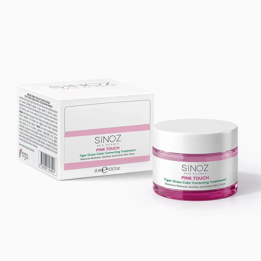 Sinoz Pink Touch Tiger Grass Anında Ton Eşitleyici Onarıcı Yüz Bakım Kremi 15 ml (Açık Tenler İçin)