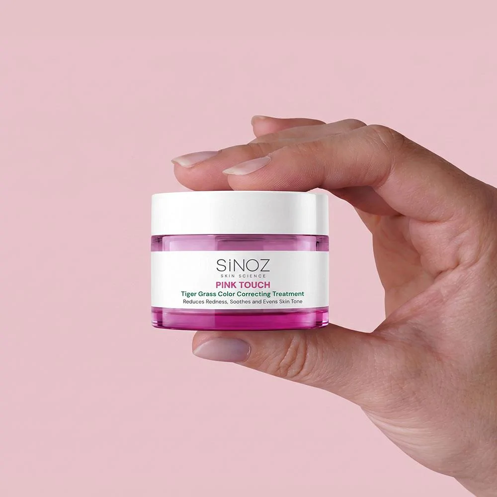 Sinoz Pink Touch Tiger Grass Anında Ton Eşitleyici Onarıcı Yüz Bakım Kremi 15 ml (Açık Tenler İçin)