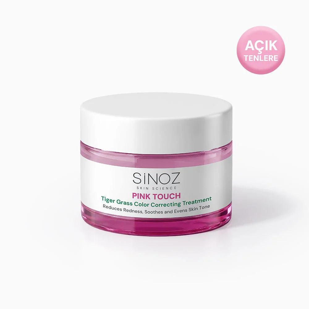 Sinoz Pink Touch Tiger Grass Anında Ton Eşitleyici Onarıcı Yüz Bakım Kremi 15 ml (Açık Tenler İçin)