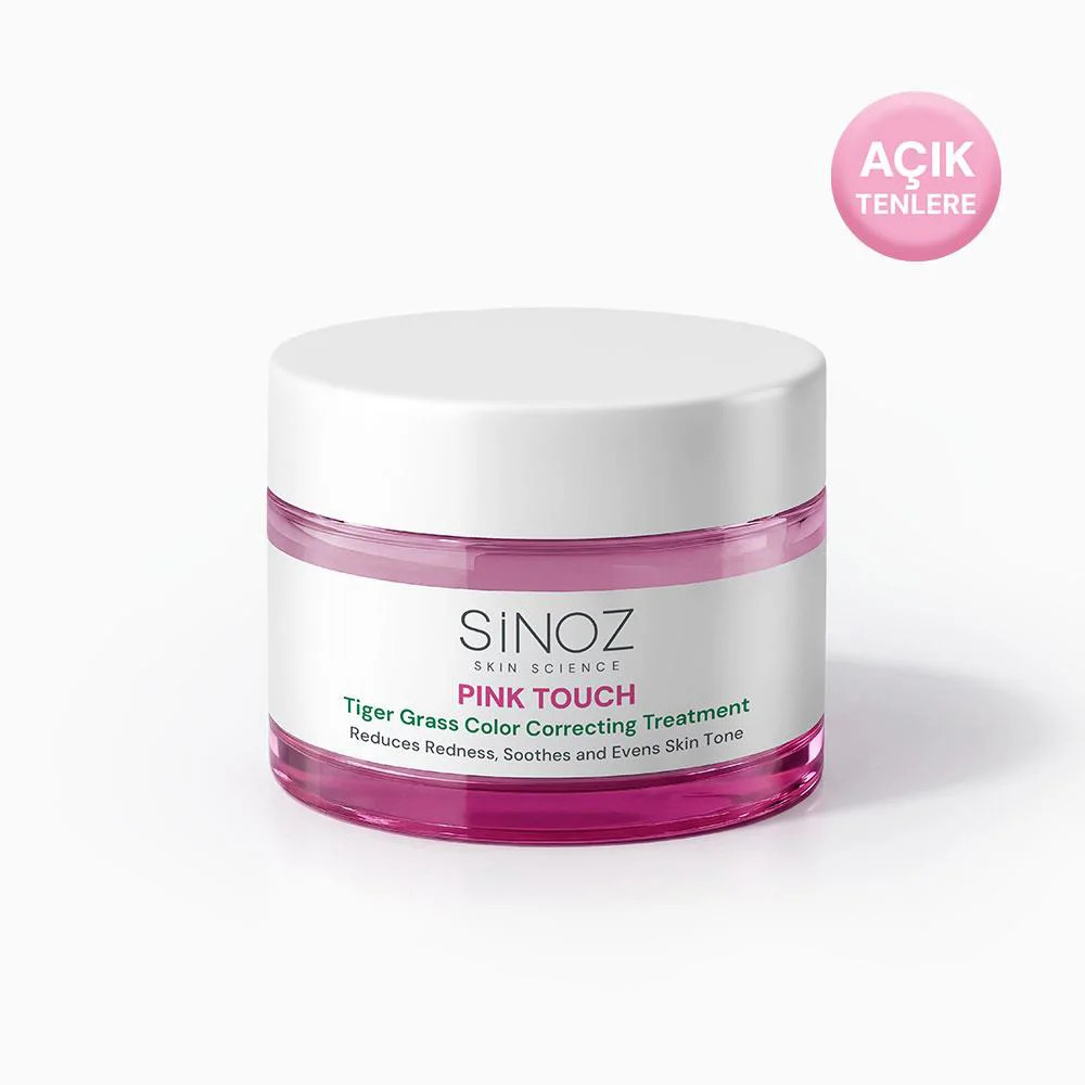 Sinoz Pink Touch Tiger Grass Anında Ton Eşitleyici Onarıcı Yüz Bakım Kremi 15 ml (Açık Tenler İçin)