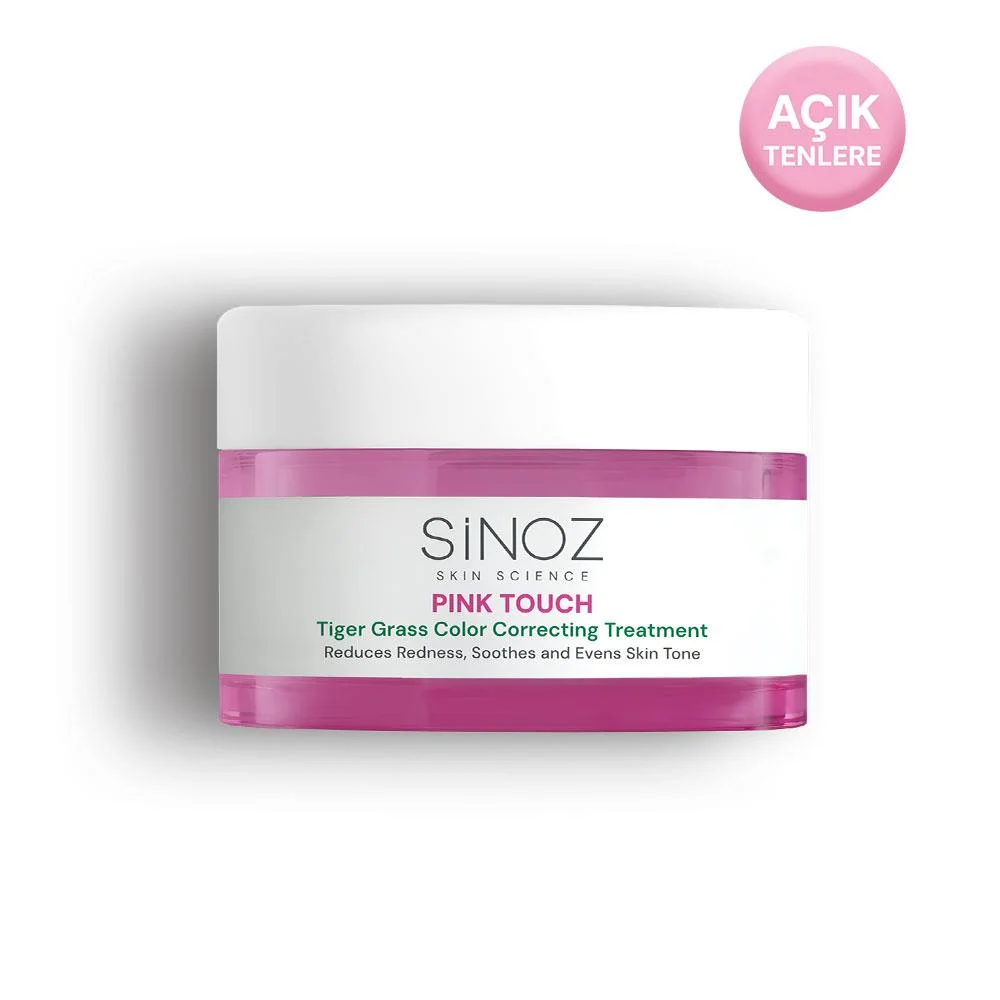Sinoz Pink Touch Tiger Grass Anında Ton Eşitleyici Onarıcı Yüz Bakım Kremi 15 ml (Açık Tenler İçin)