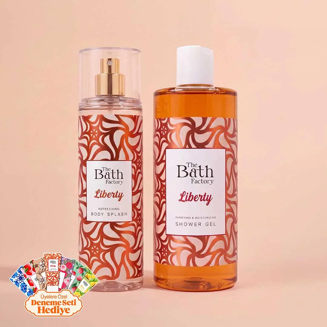 The Bath Factory Liberty Duş Jeli ve  Saç ve Vücut Spreyi 2'li Set