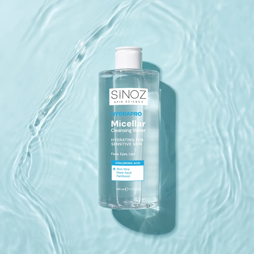 Sinoz Hydrapro Micellar Water Hassas Ciltler İçin Nemlendirici Makyaj Temizleme Suyu 400 ml