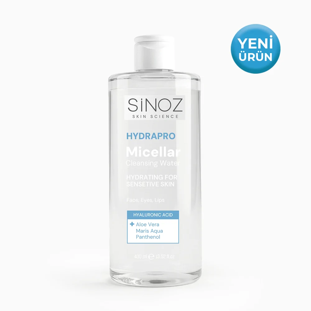 Sinoz Hydrapro Micellar Water Hassas Ciltler İçin Nemlendirici Makyaj Temizleme Suyu 400 ml