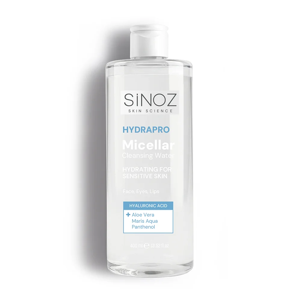 Sinoz Hydrapro Micellar Water Hassas Ciltler İçin Nemlendirici Makyaj Temizleme Suyu 400 ml