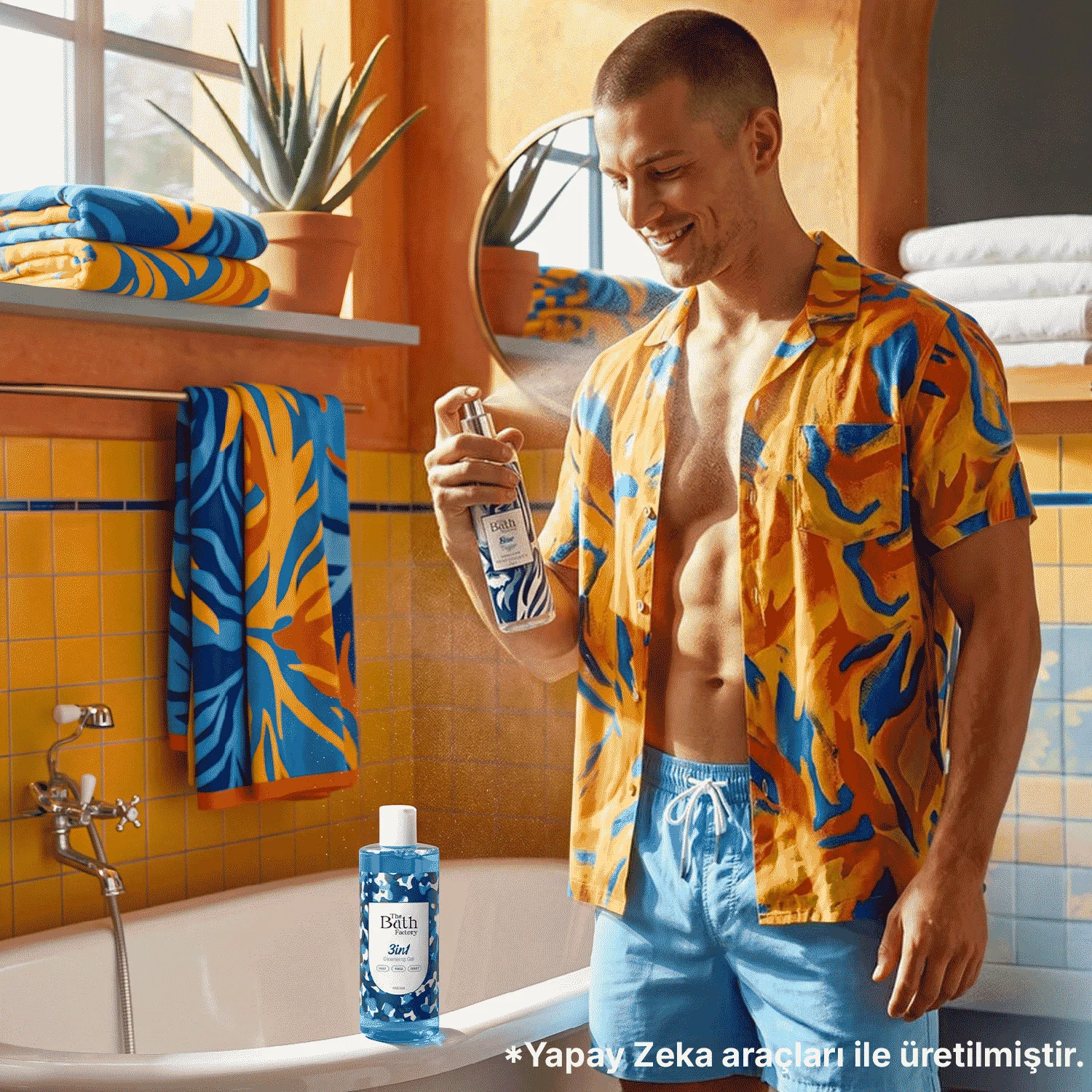 The Bath Factory Blue Tiger Duş Jeli 400 ML + Vücut Spreyi 200 ML Set