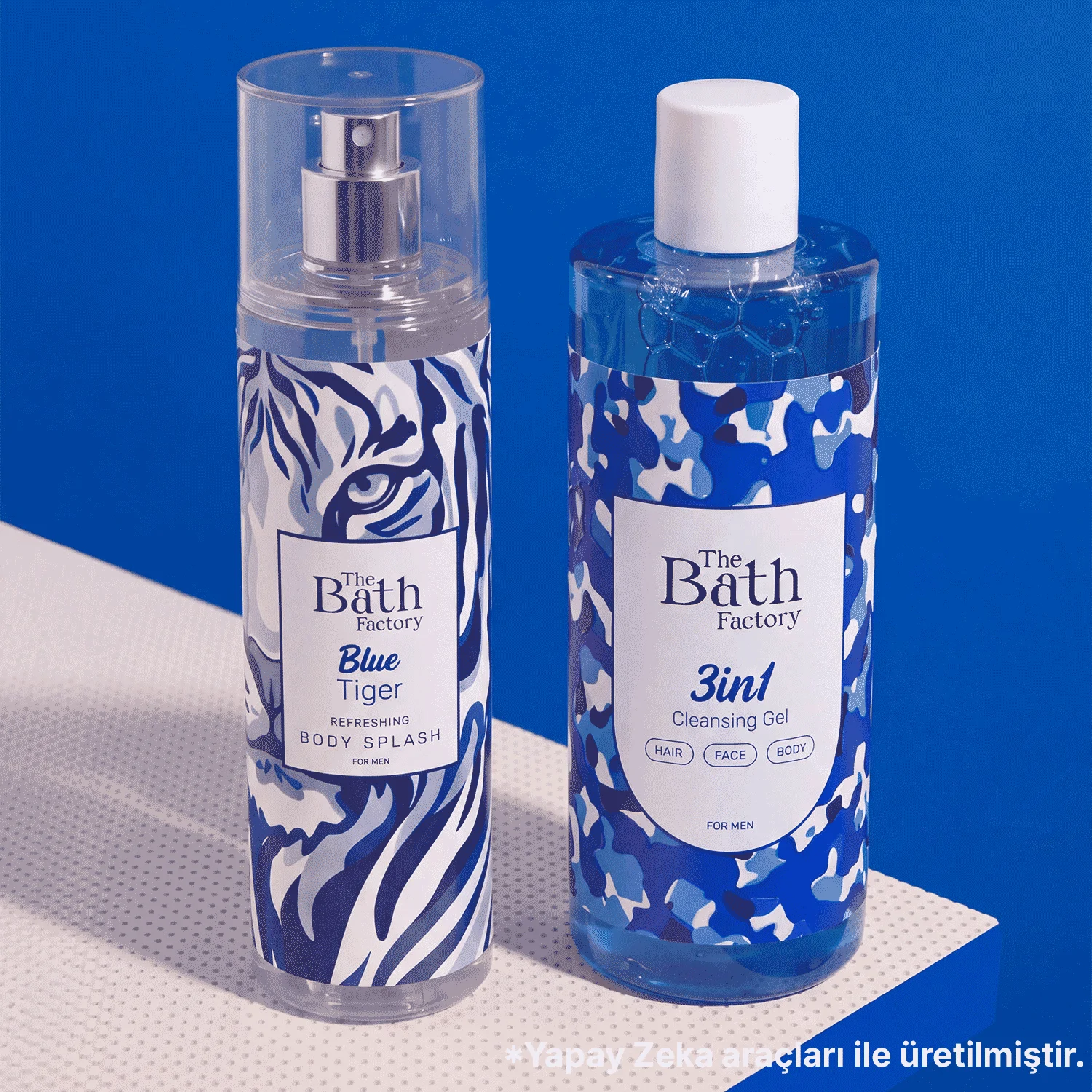 The Bath Factory Blue Tiger Duş Jeli 400 ML + Vücut Spreyi 200 ML Set
