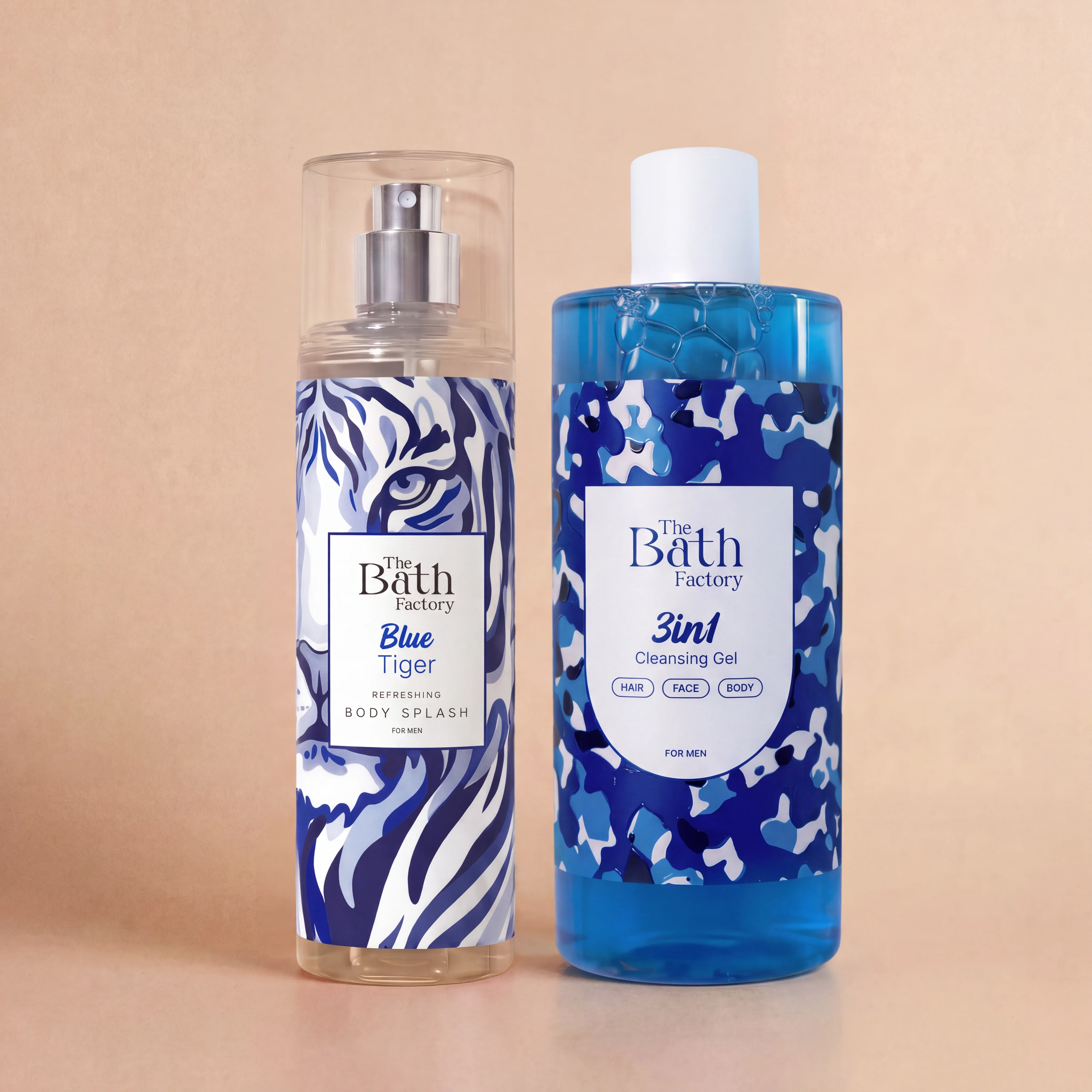 The Bath Factory Blue Tiger Duş Jeli 400 ML + Vücut Spreyi 200 ML Set