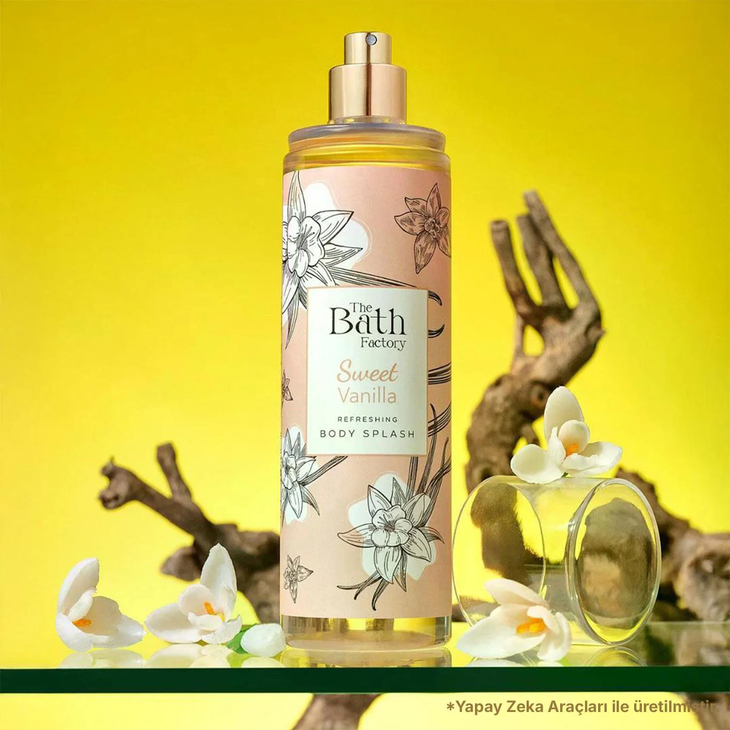 The Bath Factory Sweet Vanilla Duş Jeli 400 ml+ Saç ve Vücut Spreyi 200 ml 2'li Set