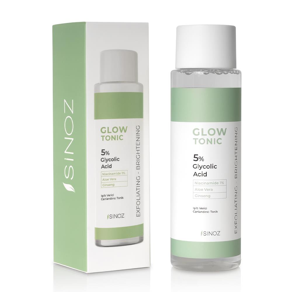 Sinoz Gözenek Sıkılaştırıcı Arındırıcı Canlandırıcı Peeling Etkili Glow Tonik Glycolic Acid %5 + Niacinamide %1 200 ml